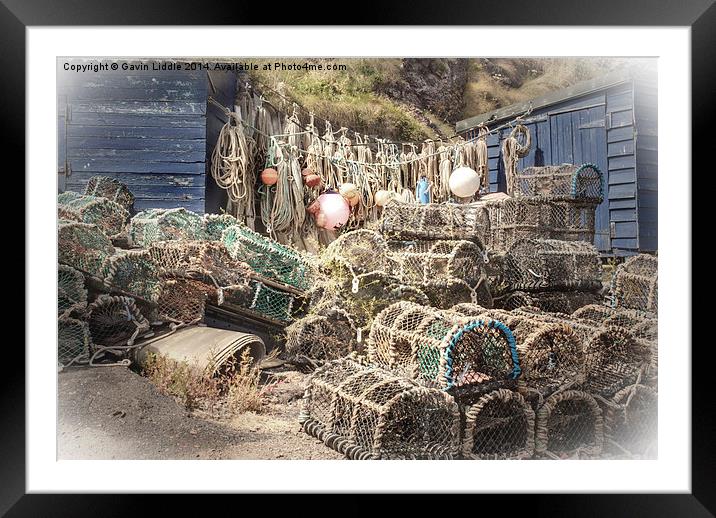  Fishermans Hut Framed Mounted Print by Gavin Liddle