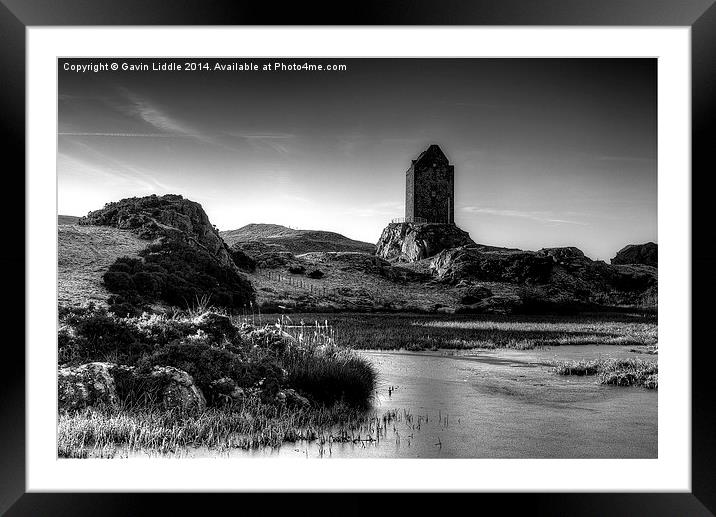 Smailholm Tower Framed Mounted Print by Gavin Liddle
