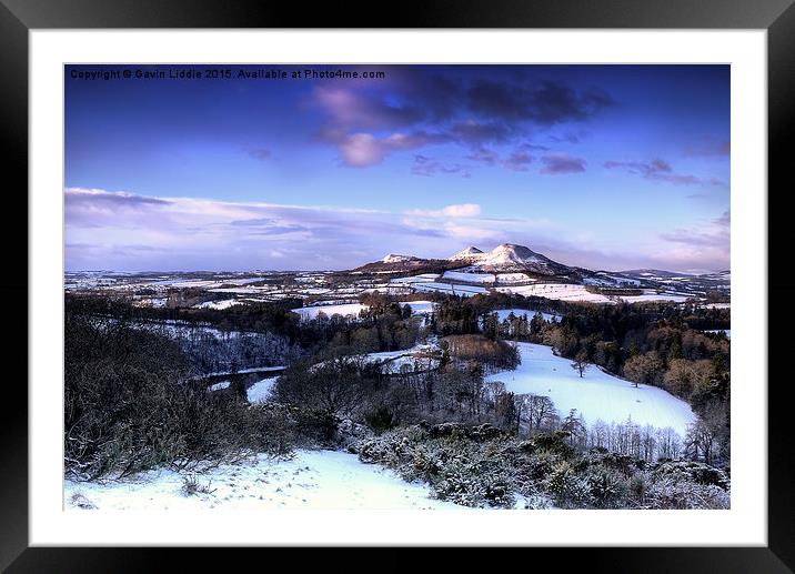  Scotts View at Sunrise Framed Mounted Print by Gavin Liddle