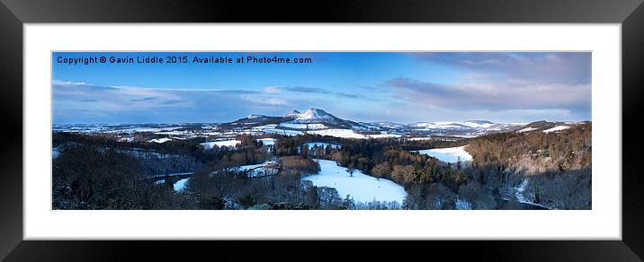 Scotts View at Sunrise Panorama Framed Mounted Print by Gavin Liddle
