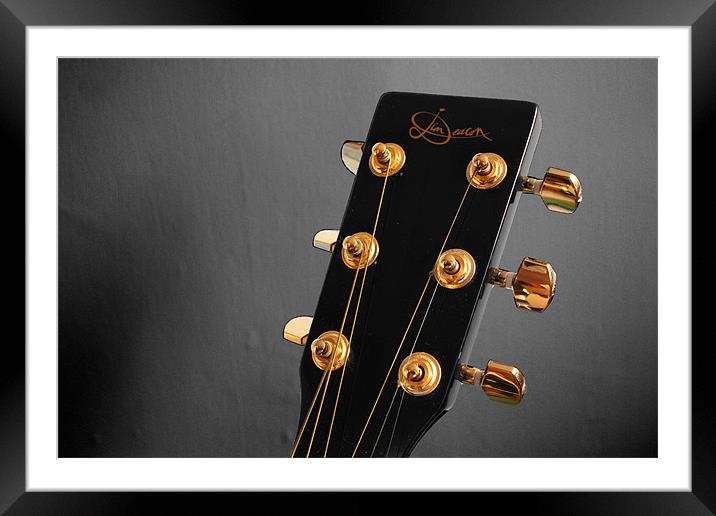 Guitar Framed Mounted Print by Gavin Liddle