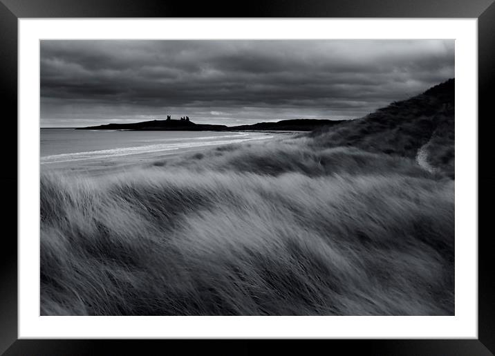 Dunstanburgh Dunes Framed Mounted Print by Gavin Liddle