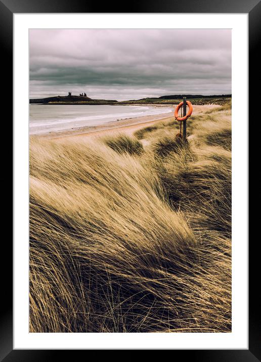 Dunes at Dunstanburgh Framed Mounted Print by Gavin Liddle