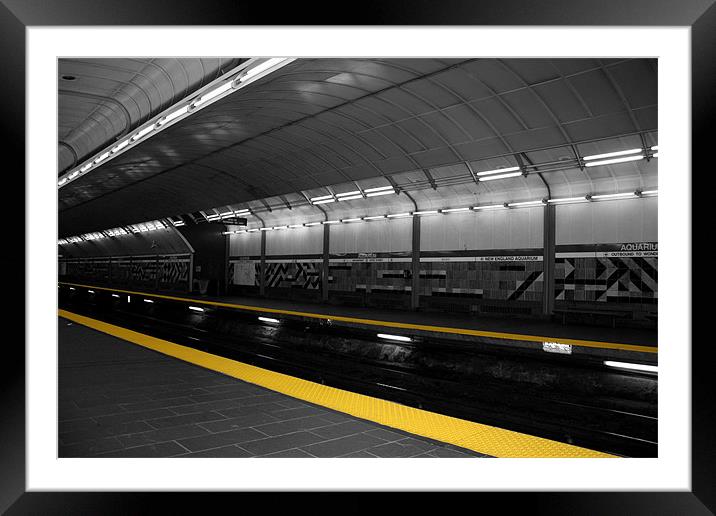 Boston Underground Framed Mounted Print by Gavin Liddle