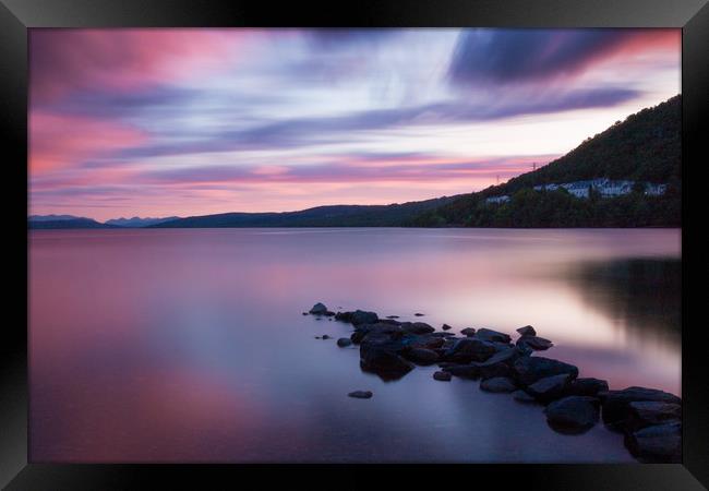 Loch Rannoch Sunset Framed Print by Gavin Liddle
