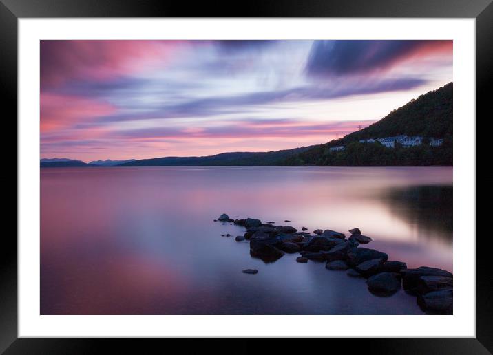 Loch Rannoch Sunset Framed Mounted Print by Gavin Liddle