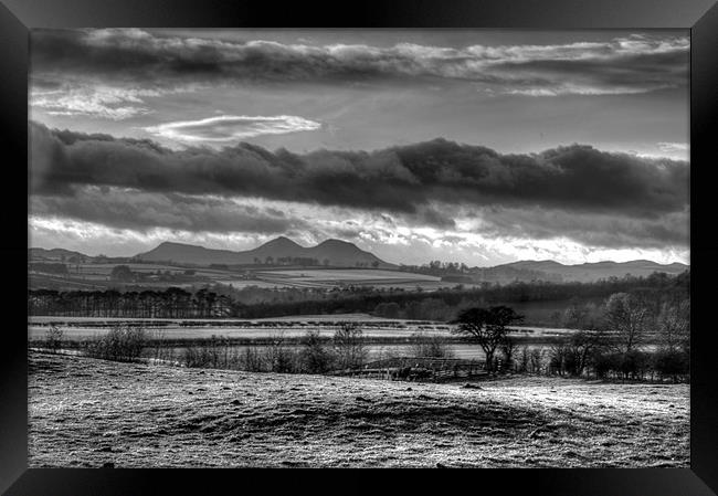 Eildon Hills Framed Print by Gavin Liddle