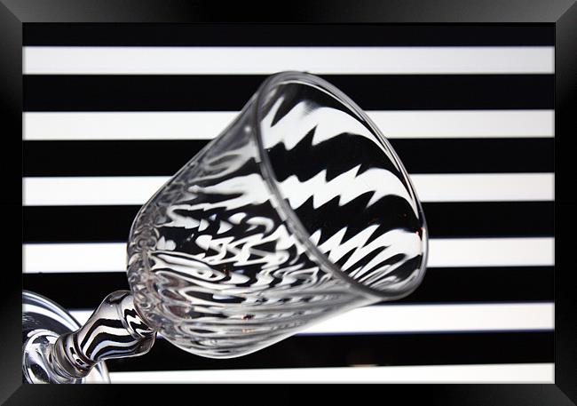 Glass and Stripes Framed Print by Gavin Liddle