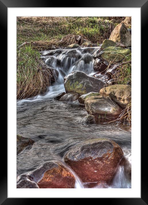 Stream 1 Framed Mounted Print by Gavin Liddle