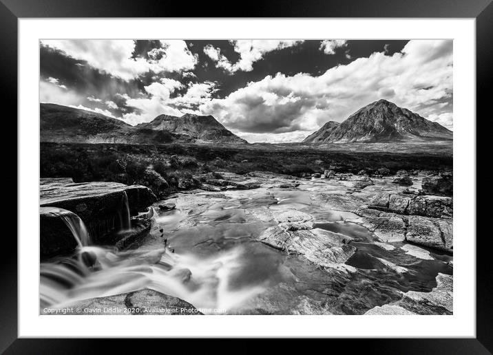 Devils Cauldron, towards Buachaille Etive Mor Framed Mounted Print by Gavin Liddle