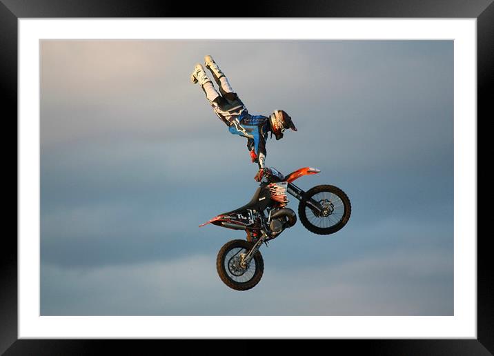 Stunt Rider 2 Framed Mounted Print by Gavin Liddle