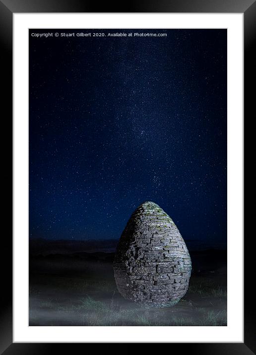 The Egg at Night Framed Mounted Print by Stuart Gilbert