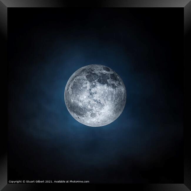 Final Full Moon 2020 Framed Print by Stuart Gilbert