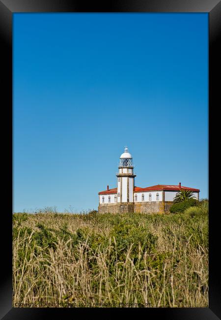 Ons Island Lighthouse Framed Print by Jesus Martínez