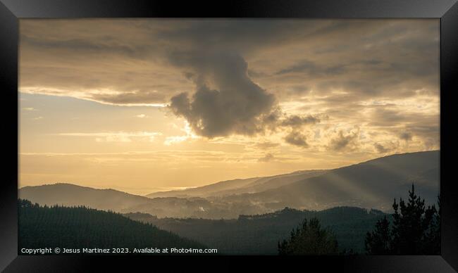 Sky cloud Framed Print by Jesus Martínez