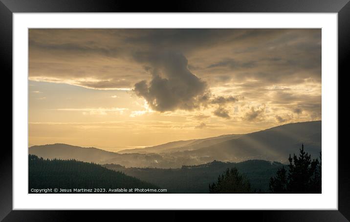 Sky cloud Framed Mounted Print by Jesus Martínez