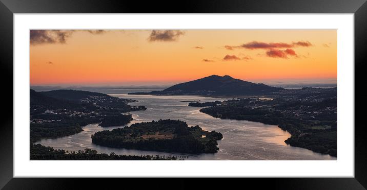 Majestic Sunset over the SpanishPortuguese Border Framed Mounted Print by Jesus Martínez