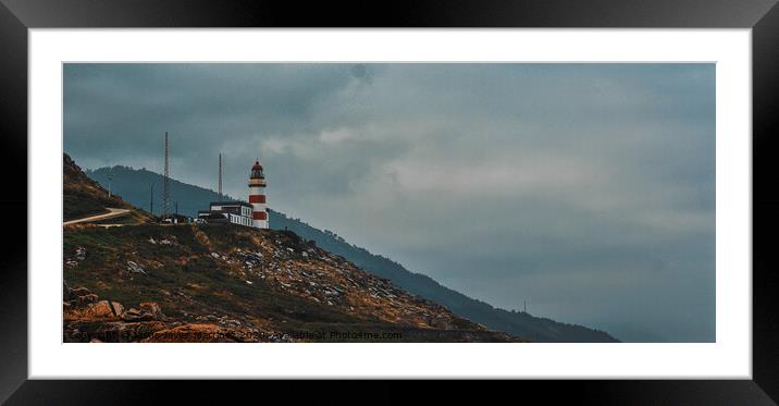 Majestic Silleiro Lighthouse Stands Tall Amidst Mo Framed Mounted Print by Jesus Martínez