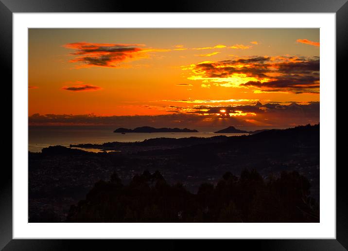 Majestic Sunset Over Atlantic Islands Framed Mounted Print by Jesus Martínez