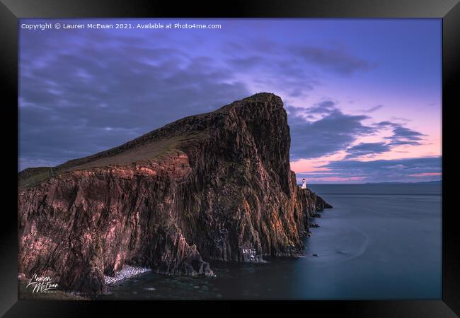 Neist Point Framed Print by Lauren McEwan