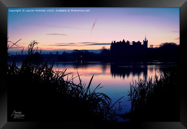 Sunrise at Linlithgow Palace Framed Print by Lauren McEwan