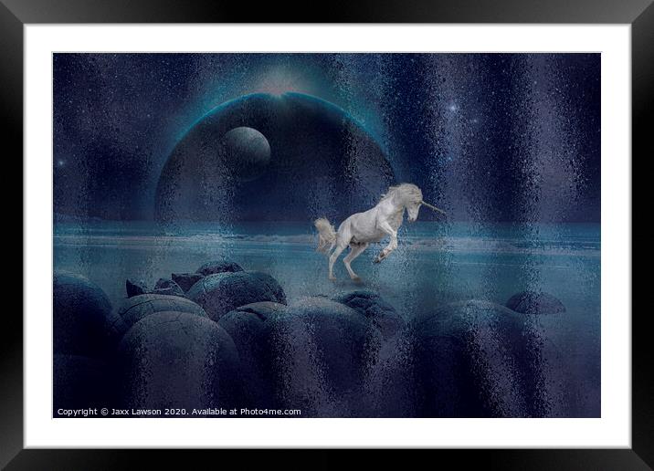 Moonlight dance Framed Mounted Print by Jaxx Lawson