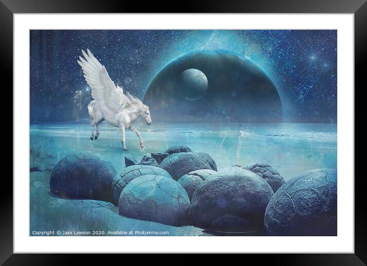 Pegasus Framed Mounted Print by Jaxx Lawson