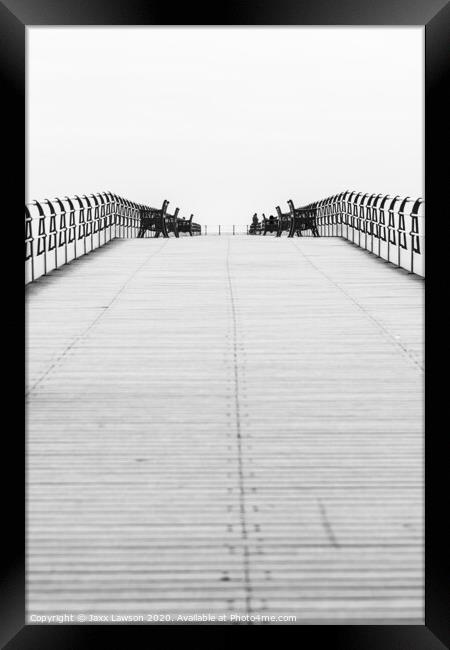 Along the Pier Framed Print by Jaxx Lawson
