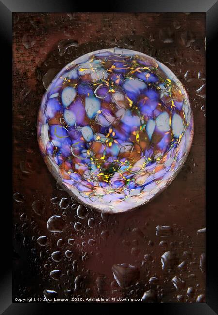 Kaleidoscopic bauble  Framed Print by Jaxx Lawson