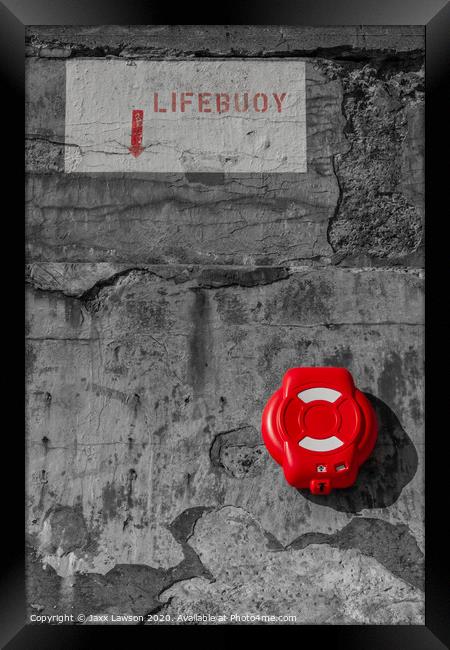 Lifebuoy  Framed Print by Jaxx Lawson