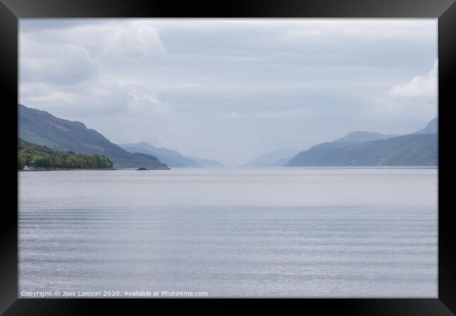 Loch Ness from Dores Framed Print by Jaxx Lawson