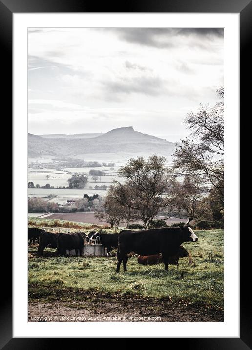 Roseberry Topping Framed Mounted Print by Jaxx Lawson