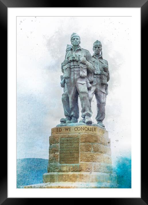 Commando Memorial Lochaber Framed Mounted Print by Jaxx Lawson