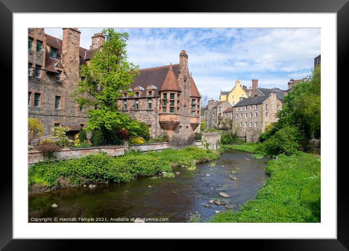 Water of Leith Framed Mounted Print by Hannah Temple