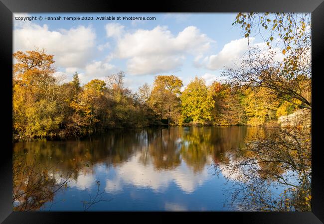 Autumnal Reflections Framed Print by Hannah Temple
