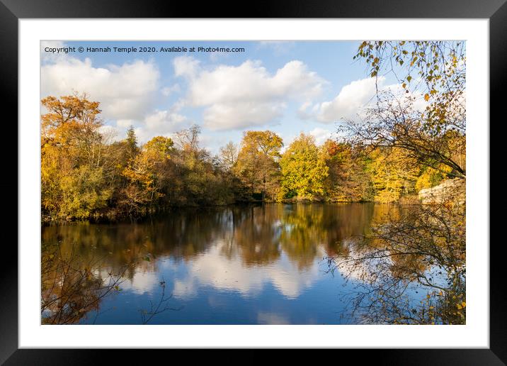Autumnal Reflections Framed Mounted Print by Hannah Temple