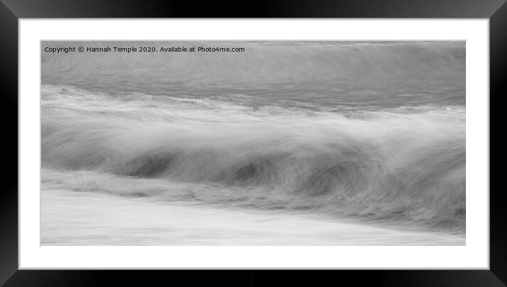 Abstract Waves Framed Mounted Print by Hannah Temple