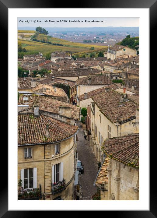 Saint Emilion  Framed Mounted Print by Hannah Temple