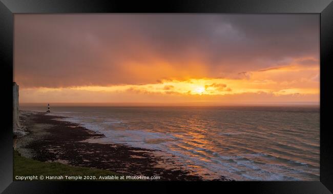 The Sky on Fire Framed Print by Hannah Temple