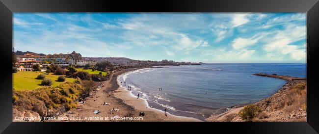 Playa Las Americas on Tenerife, Spain Framed Print by Frank Bach