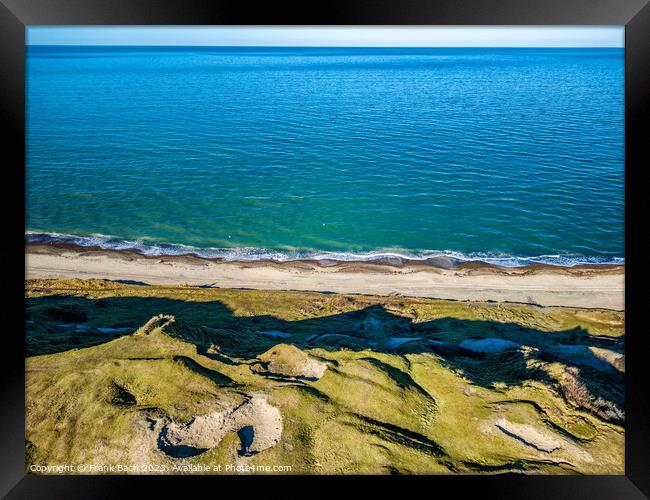Svinkllovene dunes at the North Sea coast in Thy Denmark  Framed Print by Frank Bach