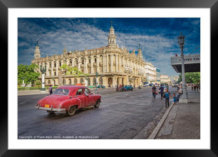 Capitol parliament building in Havana, Cuba Framed Mounted Print by Frank Bach