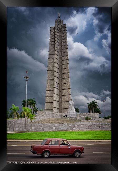 Freedom monument plaza in Havana, Cuba Framed Print by Frank Bach