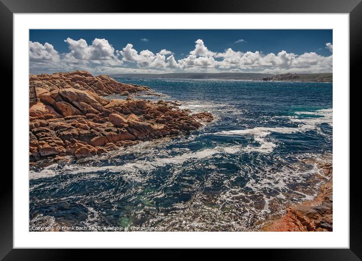 Yallingup Canal Rocks in Western Australia Framed Mounted Print by Frank Bach