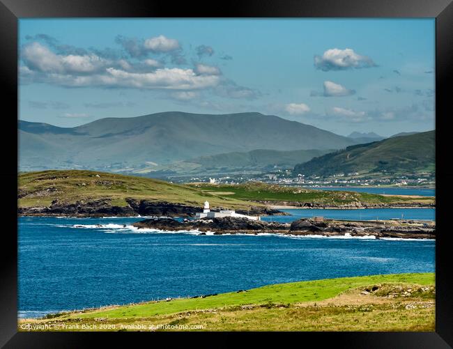 Valentia Island Lighthouse in Western Ireland Framed Print by Frank Bach