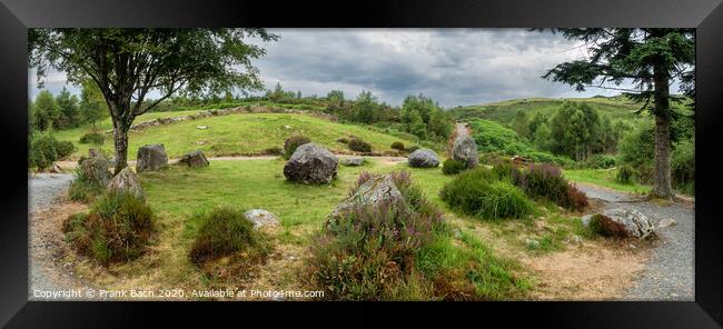 Dromagorteen stone circle in Bonane Heritage center, Ireland Framed Print by Frank Bach