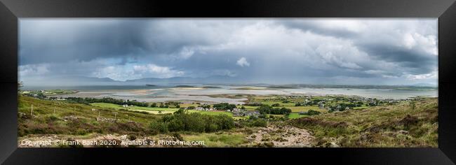 The archipelago near Westport from the road to Croagh Patrick, Ireland Framed Print by Frank Bach