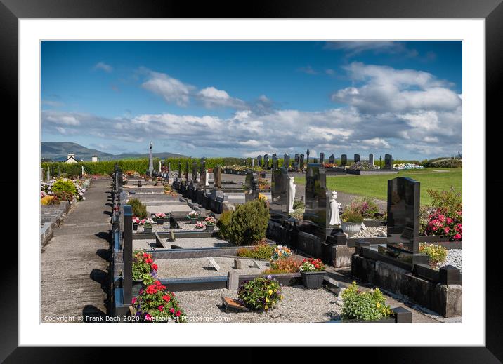 Graveyard in Killadoon county Mayo, Ireland Framed Mounted Print by Frank Bach