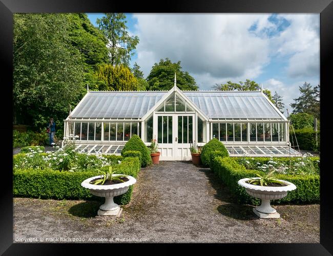 Belvedere house greenhouse, Ireland Framed Print by Frank Bach