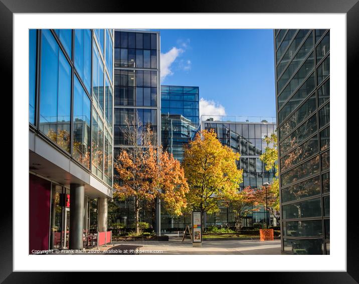 Old meets new in London city Framed Mounted Print by Frank Bach